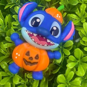Stitch pumpkin clay doll